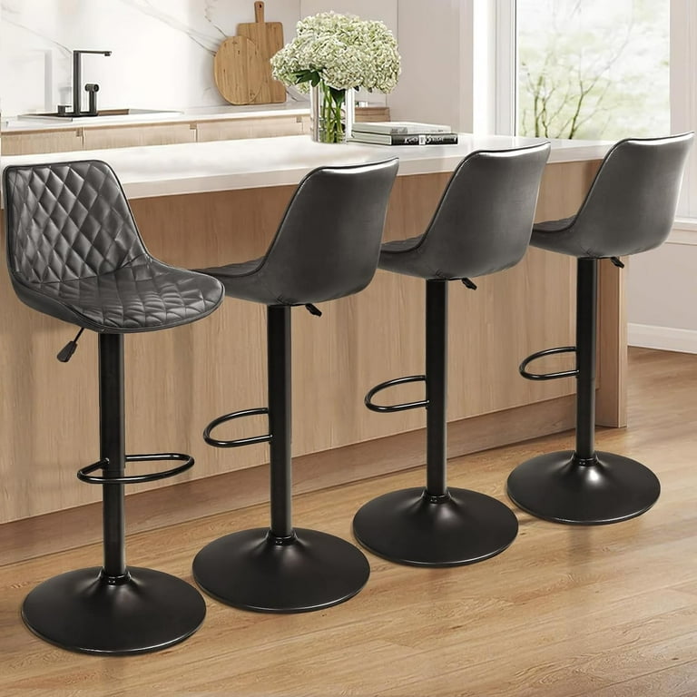 Upholstered counter height chairs set of 4 sale