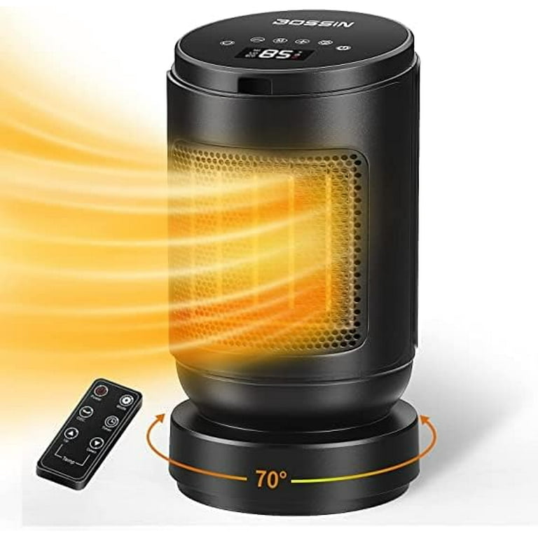 Waleaf Electric Ceramic Space Heater, 1500W, Portable, Adjustable