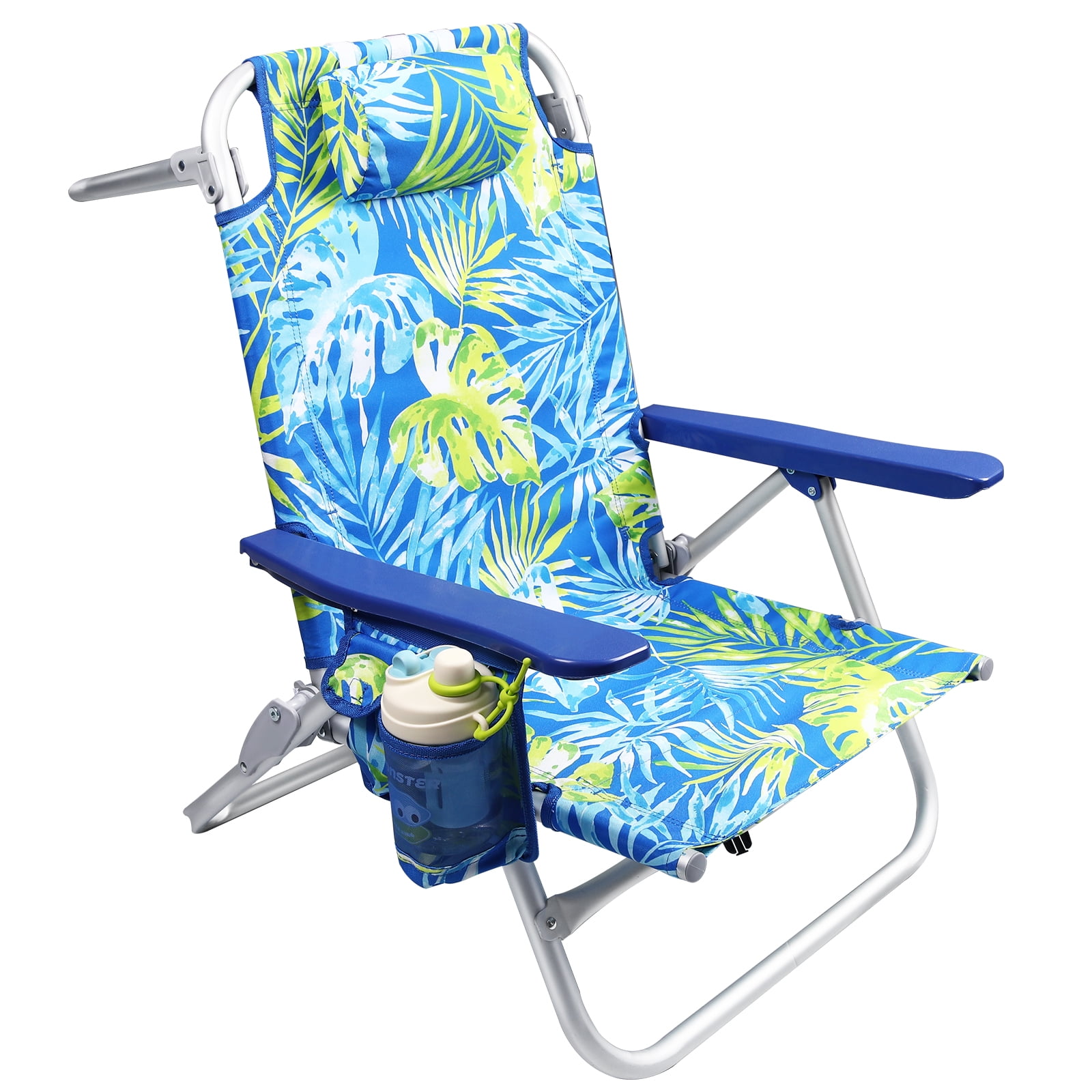 WaleafBackpack Beach Chairs for Adults,1 Pack Folding Heavy Duty ...