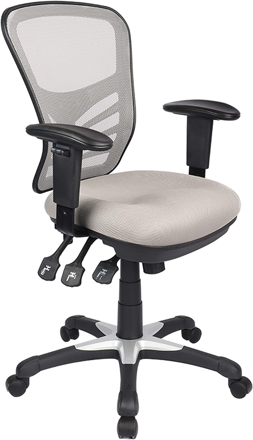 Walen Office Chair, Height Adjustable Mesh Back Lumbar Support, Three