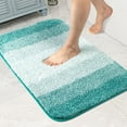 thumbnail image 1 of Walensee Bathroom Rug Non Slip Bath Mat for Bathroom (16 x 24, Ombre Turquoise), 1 of 9