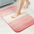 thumbnail image 1 of Walensee Bathroom Rug Non Slip Bath Mat for Bathroom (24 x 36, Ombre Pink), 1 of 9