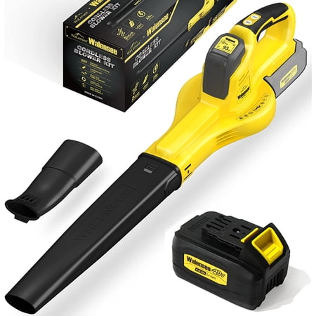 Walensee Cordless Leaf Blower, 4.0Ah Lithium Battery & Fast Charger Included