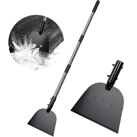 Walensee Flat Shovel, Snow Shovel, Ice Scraper, 54 inch Snow Ice Chopper for Walkway, Ice Removing, Outdoor Garden Cleaning Shovel Weed Remove Tool for Lawn Edging, Driveway Weeding Tool