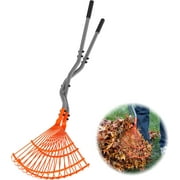 Walensee Leaf Grabber Rake, Leaf Collector Tool with Long Steel Handle & Steel Claw, Lightweight & Efficient Leaf Picker, Comfortable Grip, Ideal for Leaves, Twigs, Yard Waste Garden Cleanup