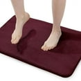 thumbnail image 1 of Walensee Memory Foam Bath Rug, 20"x32", Burgundy, Non Slip Bathroom Mat, Machine Wash, 1 of 6