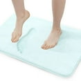 thumbnail image 1 of Walensee Memory Foam Bath Rug, 24"x36", Spa Blue, Non Slip Bathroom Mat, Machine Wash, 1 of 6
