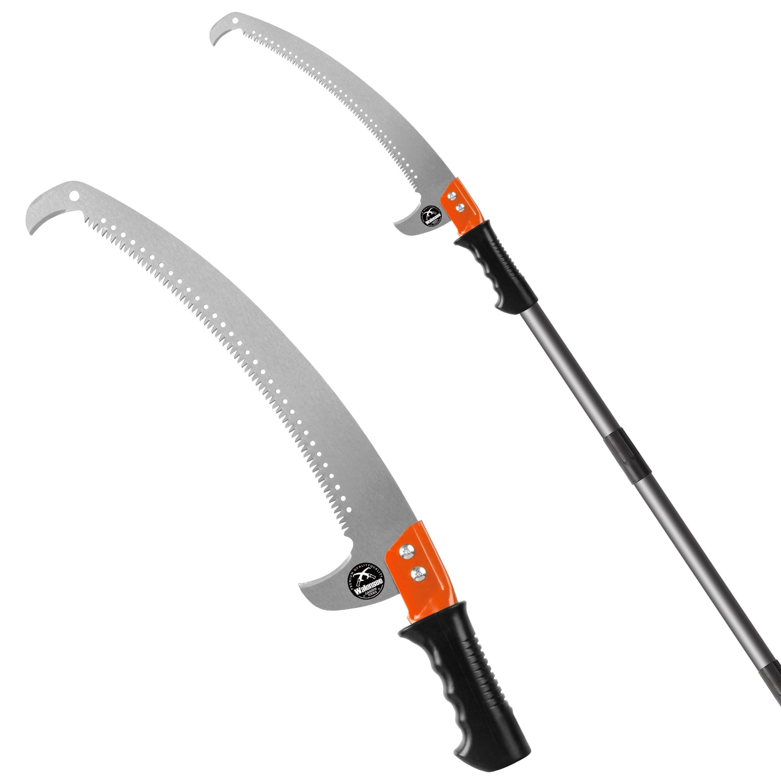 Walensee Pole Saws for Tree Trimming 13 FT Lightweight Manual Stainless Steel Extension High