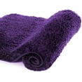 thumbnail image 1 of Walensee Shag Bath Rug, Non Slip Bath Mat for Bathroom, 16"x24", Dark Purple, Machine Wash, 1 of 9