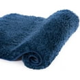 thumbnail image 1 of Walensee Shag Bath Rug, Non Slip Bath Mat for Bathroom, 16"x24", Navy, Machine Wash, 1 of 9