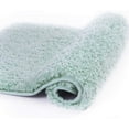 thumbnail image 1 of Walensee Shag Bath Rug, Non Slip Bath Mat for Bathroom, 20"x32", Aqua, Machine Wash, 1 of 9