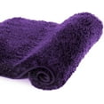 thumbnail image 1 of Walensee Shag Bath Rug, Non Slip Bath Mat for Bathroom, 20"x32", Dark Purple, Machine Wash, 1 of 9