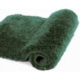 thumbnail image 1 of Walensee Shag Bath Rug, Non Slip Bath Mat for Bathroom, 20"x32", Hunter Green, Machine Wash, 1 of 9