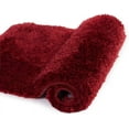 thumbnail image 1 of Walensee Shag Bath Rug, Non Slip Bath Mat for Bathroom, 20"x32", Red, Machine Wash, 1 of 9