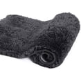 thumbnail image 1 of Walensee Shag Bath Rug, Non Slip Bath Mat for Bathroom, 24"x36", Black, Machine Wash, 1 of 9