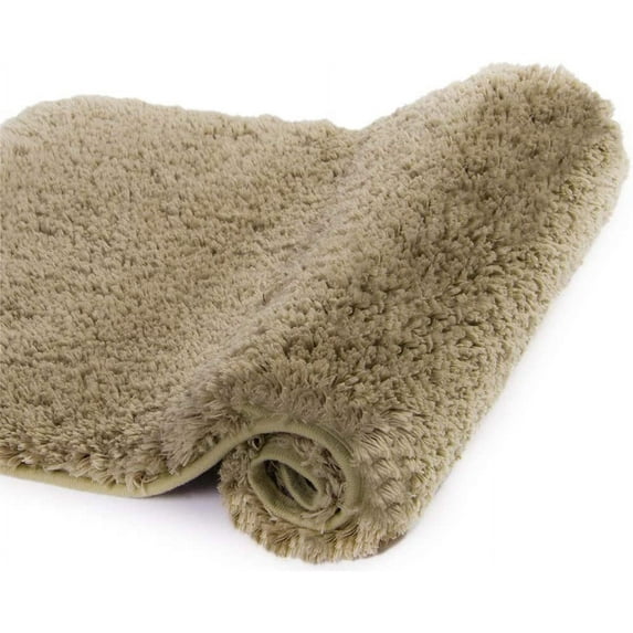 Walensee Shag Bath Rug, Non Slip Bath Mat for Bathroom, 24"x36", Sand, Machine Wash