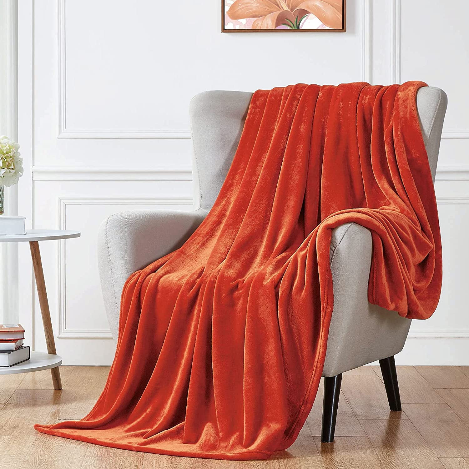 Walensee Ultra Soft Microplush Fleece Throw Blanket, 90 x 90