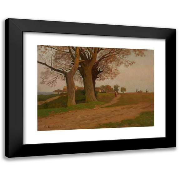 Walery Brochocki 18x14 Black Modern Framed Museum Art Print Titled - Landscape