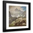 thumbnail image 1 of Walery Eljasz-Radzikowski 20x24 Black Modern Framed Museum Art Print Titled - Rock Refuge of Reverend Stolarczyk in the Tatra Mountains (1876), 1 of 5