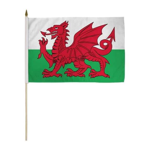 Wales 12x18in Stick Flag
