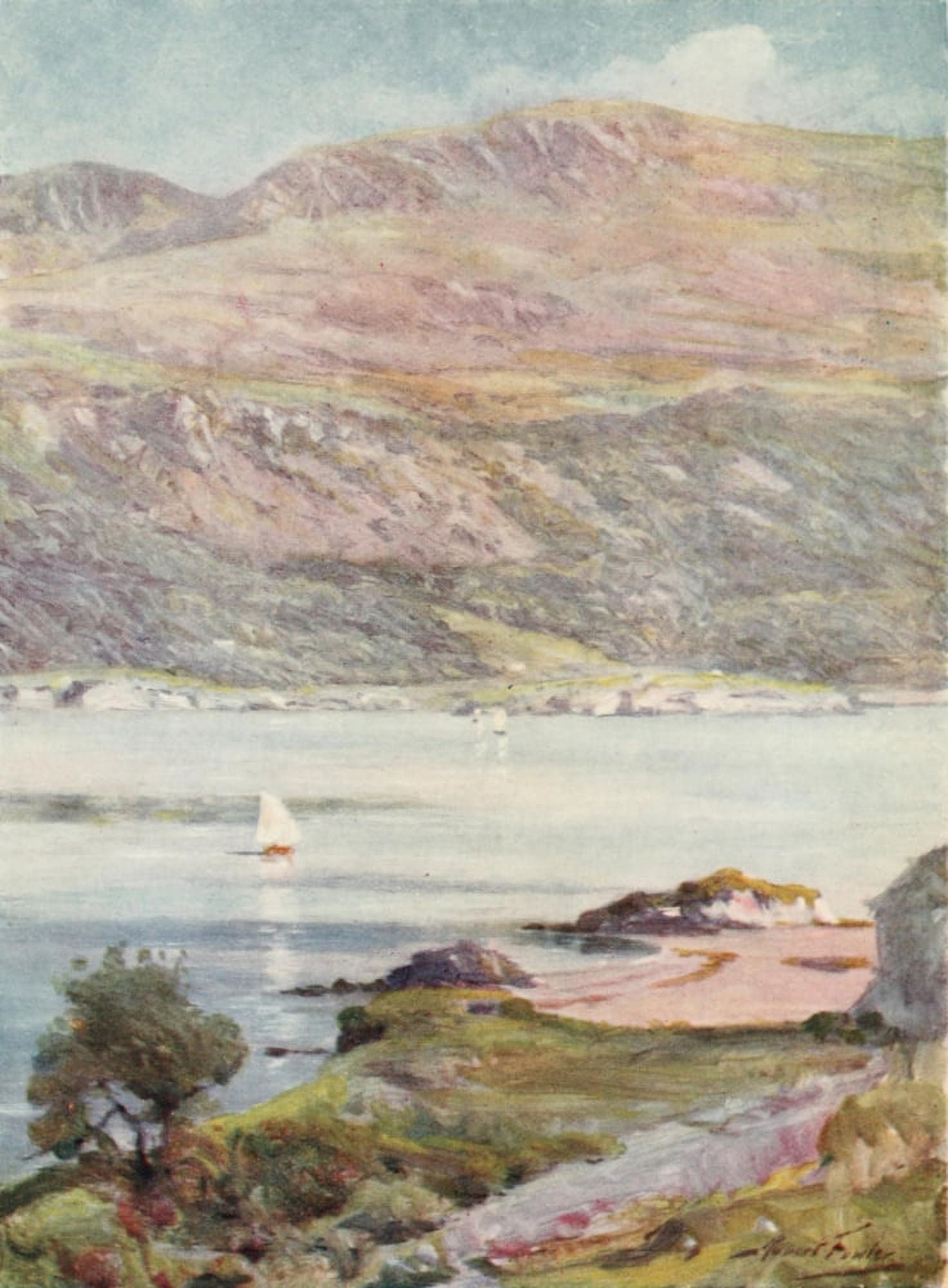 Wales 1911 Cardigan Bay Canvas Art - Robert Fowler (18 x 24)
