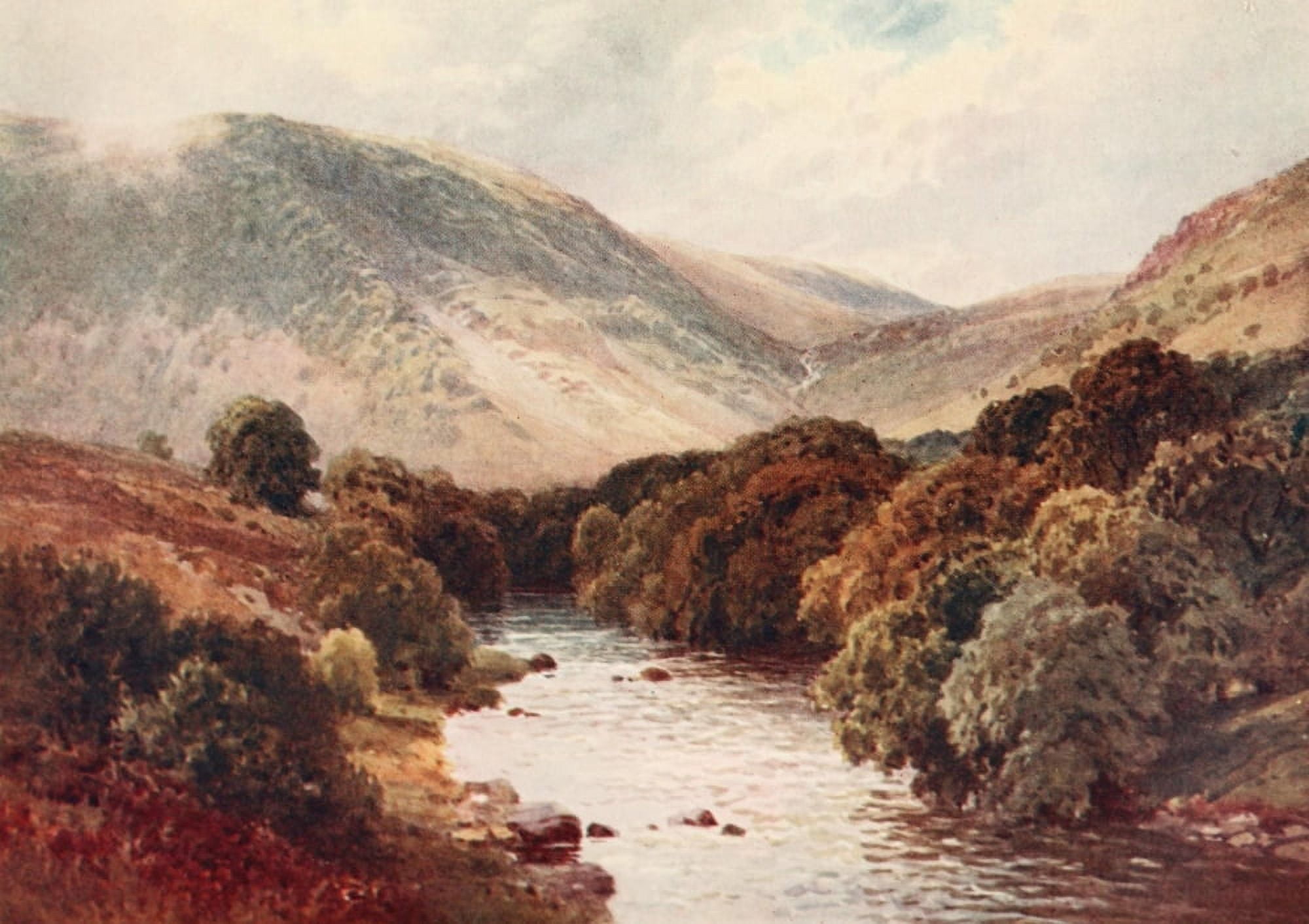 Wales 1911 Wye near Rhayader Canvas Art - Unknown (18 x 24)