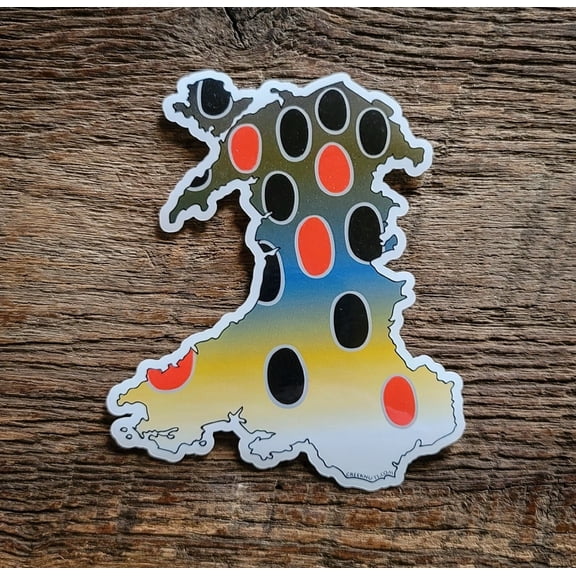 Wales Brown Trout Skin Sticker Decal