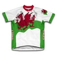 thumbnail image 1 of Wales Flag Short Sleeve Cycling Jersey  for Women - Size XS, 1 of 3