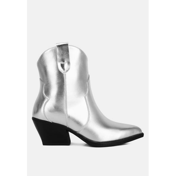 Wales Metallic Faux Leather Bootie