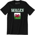 thumbnail image 1 of Wales Nation Distressed Flag Welsh Football Gift Men's T-Shirt, 1 of 4