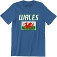 thumbnail image 1 of Wales Nation Distressed Flag Welsh Football Gift Men's Tee Shirt, 1 of 4