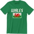 thumbnail image 1 of Wales Nation Distressed Flag Welsh Football Gift Men's Tee Shirt, 1 of 4