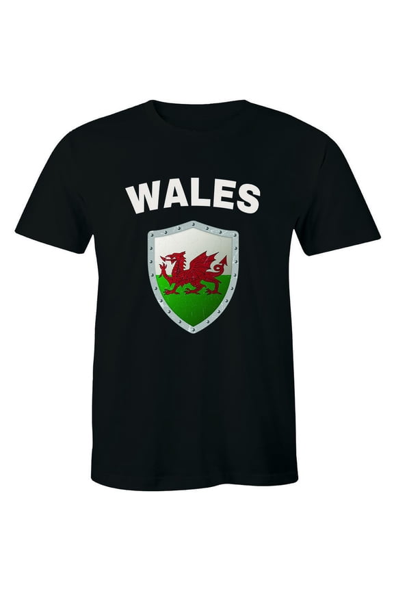 Wales Nation Flag Shirt Welsh Football Men'S T-Shirt Tees All Size S-5Xl
