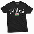 thumbnail image 1 of Wales T-Shirt Uk United Kingdom Football T-Shirt Patriotic Flag Mens Womens Tee Shirt, 1 of 5
