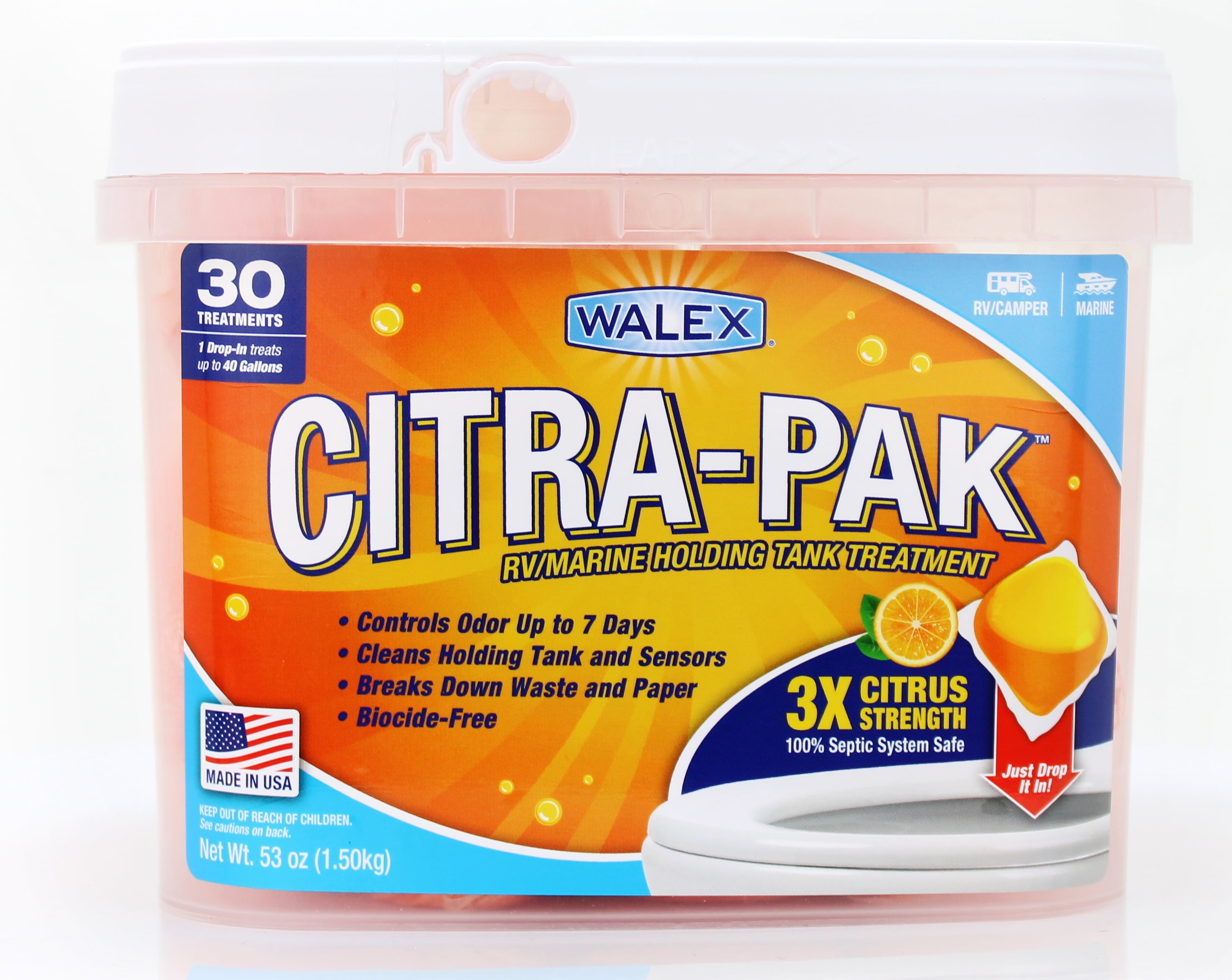 Walex CitraPak RV Marine Toilet Treatment Tank Deodorizer