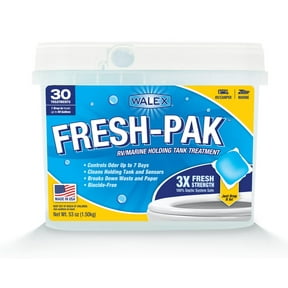 Walex Fresh-Pak RV & Marine Holding Tank Deodorizer, Fresh Scent, 30 Treatments