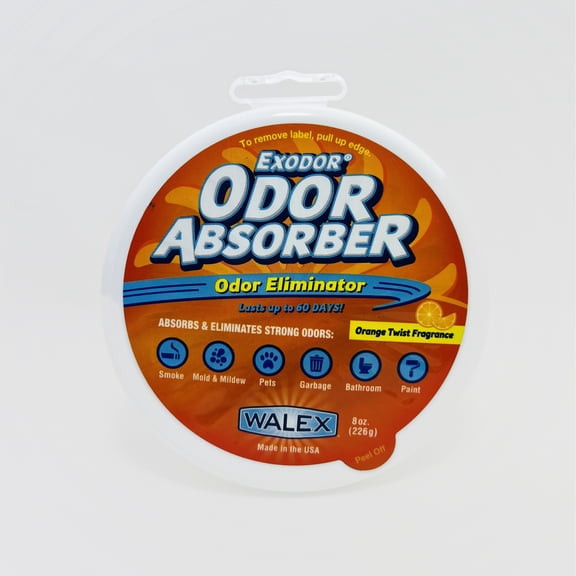 Walex Odor Absorber - Odor Eliminator - Orange Twist Scent - 1 Tub - Orange Twist Fragrance