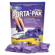 Walex Porta-Pak Premium RV Toilet Treatment Drop-Ins, Treats Black Holding Tank, 10-Pack, Lavender