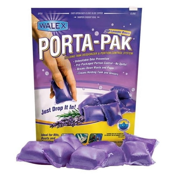 Walex Porta-pak Labender Scent Black Holding Tank Deodorizer & Waste Digester Starter Kit