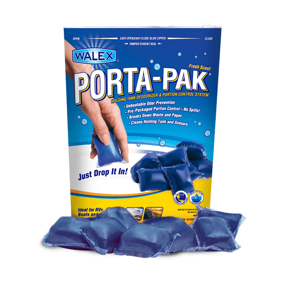 Walex TOI-1090250 Porta-Pak Holding Tank Deodorizer - Sunglow, 50 Pack
