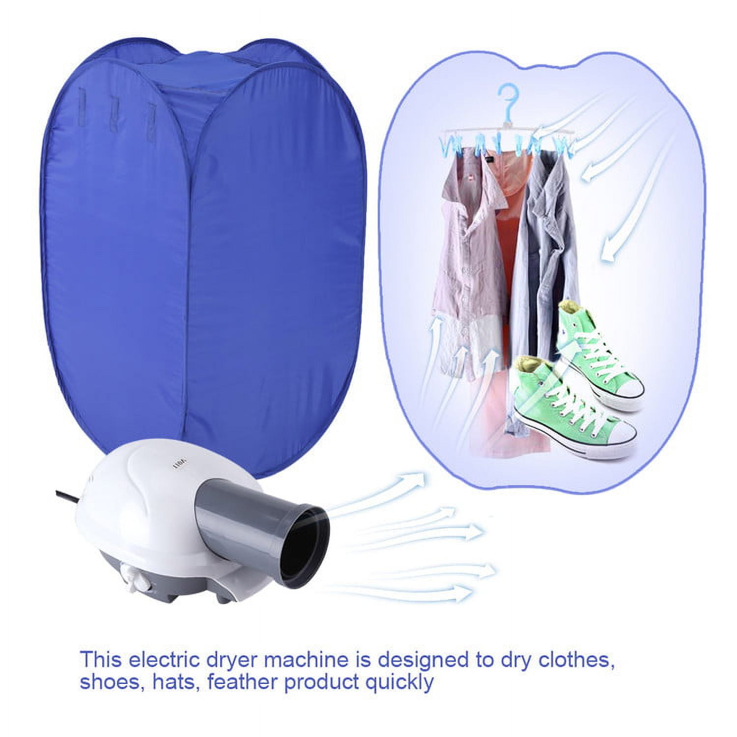 Zimtown Electric Compact Portable Household Clothes Dryer 2.6CUFT,White  110V 4KG