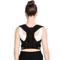 thumbnail image 1 of Walfront Posture Corrector Back Support Belt Unisex Compression, Black, 1 of 9