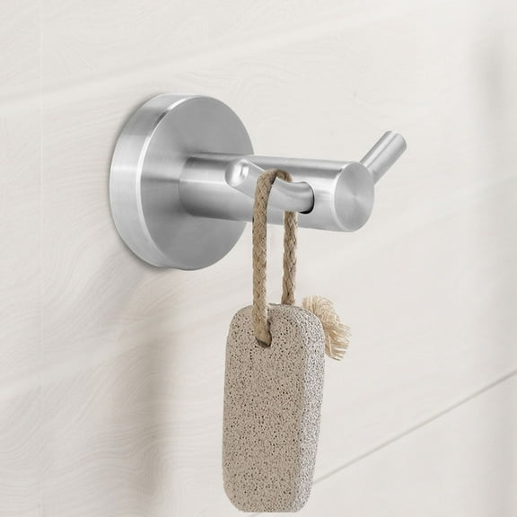 Walfront Wall Mount Bathroom Door 3.15" Towel Hooks, Stainless Steel