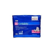 Walgreens Certainty Pads for Women, Overnight Absorption, 30 ea