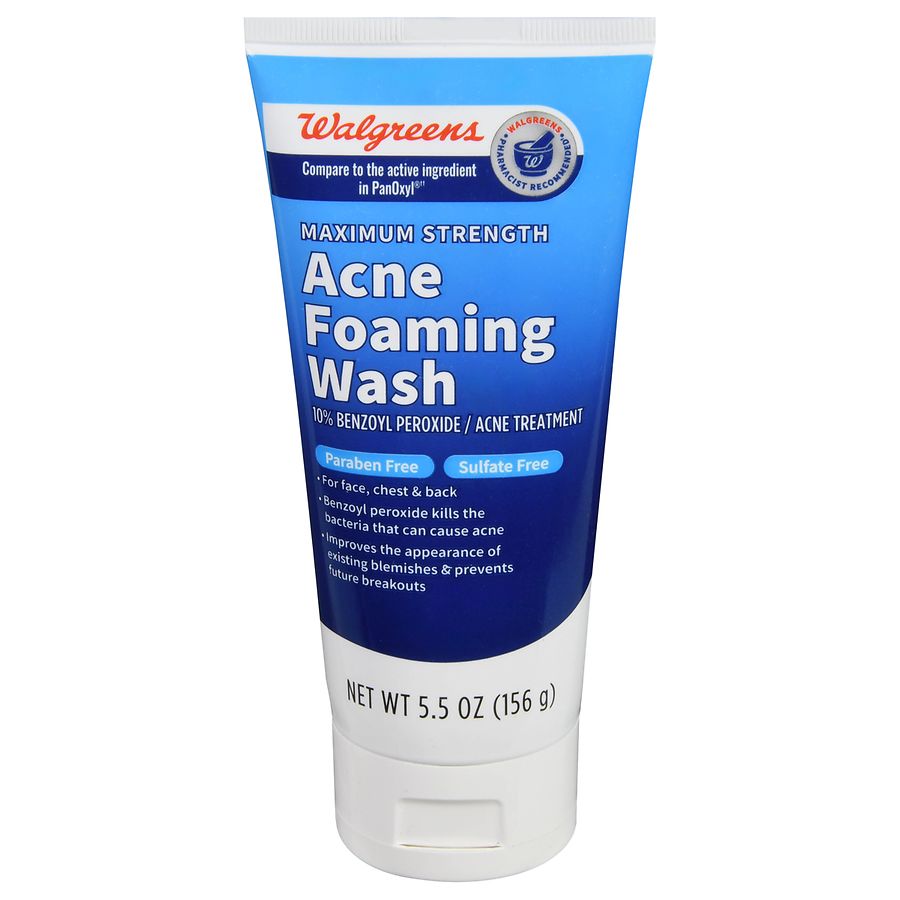 Walgreens Maximum Strength Acne Foaming Wash (5.5 oz) Compare to
