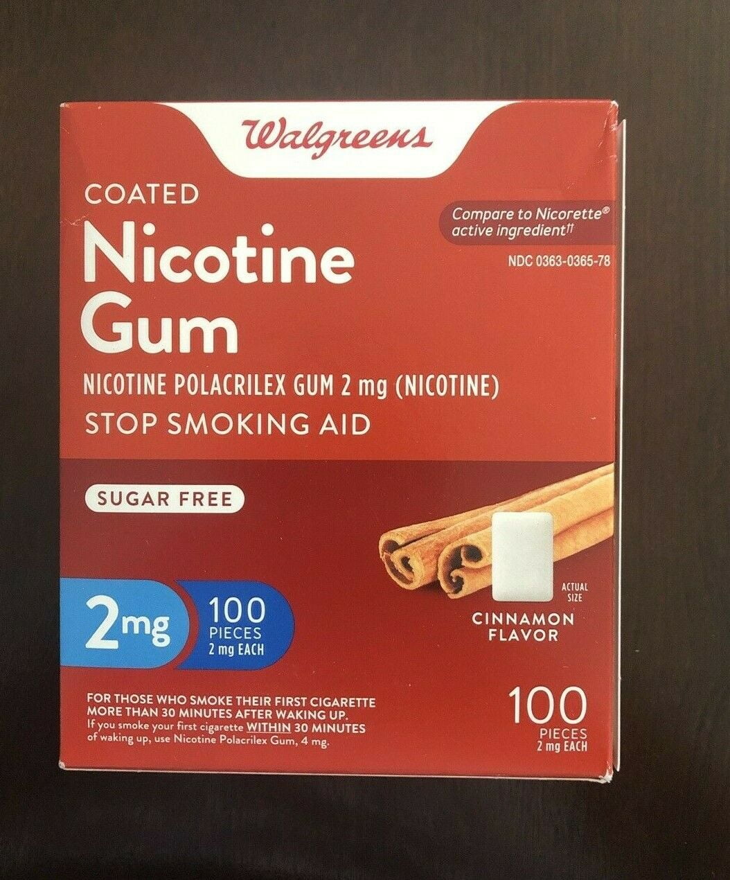How Much Is Nicotine Gum At Walgreens Walgreens Nicotine Gum 2 Mg Sugar Free 100 piece Cinnamon flavor
