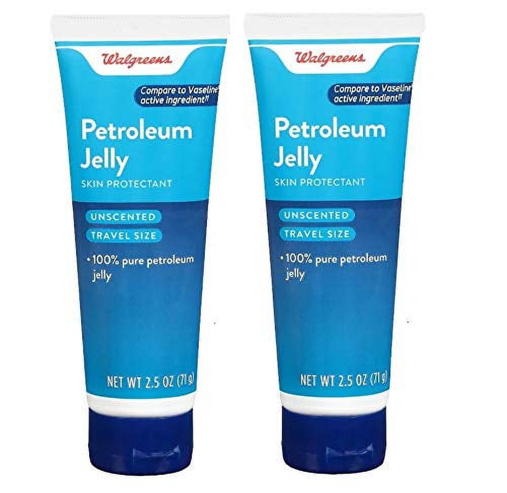 Walgreens Petroleum Jelly Tube Unscented 2.5 oz 2pk