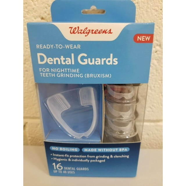 Walgreens Ready to Wear Dental Guards 16 Each. NEW BPA Free No