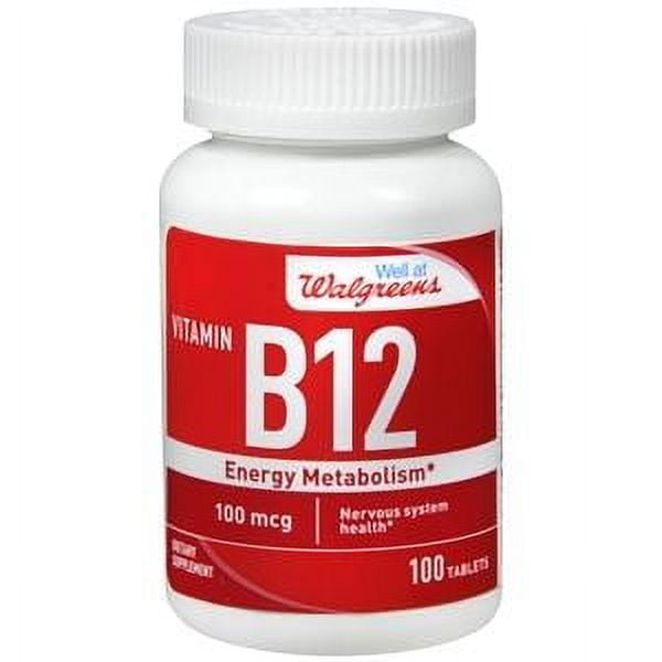 Walgreens Vitamin B12 Energy Metabolism Nervous System Health 1000 Mcg 160 Ct 1407