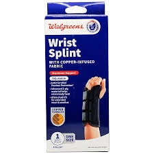 Walgreens Wrist Splint With Copper-Infused Fabric - Left